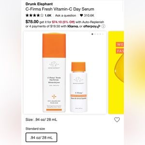 Drunk Elephant Vitamin C Serum BNIB